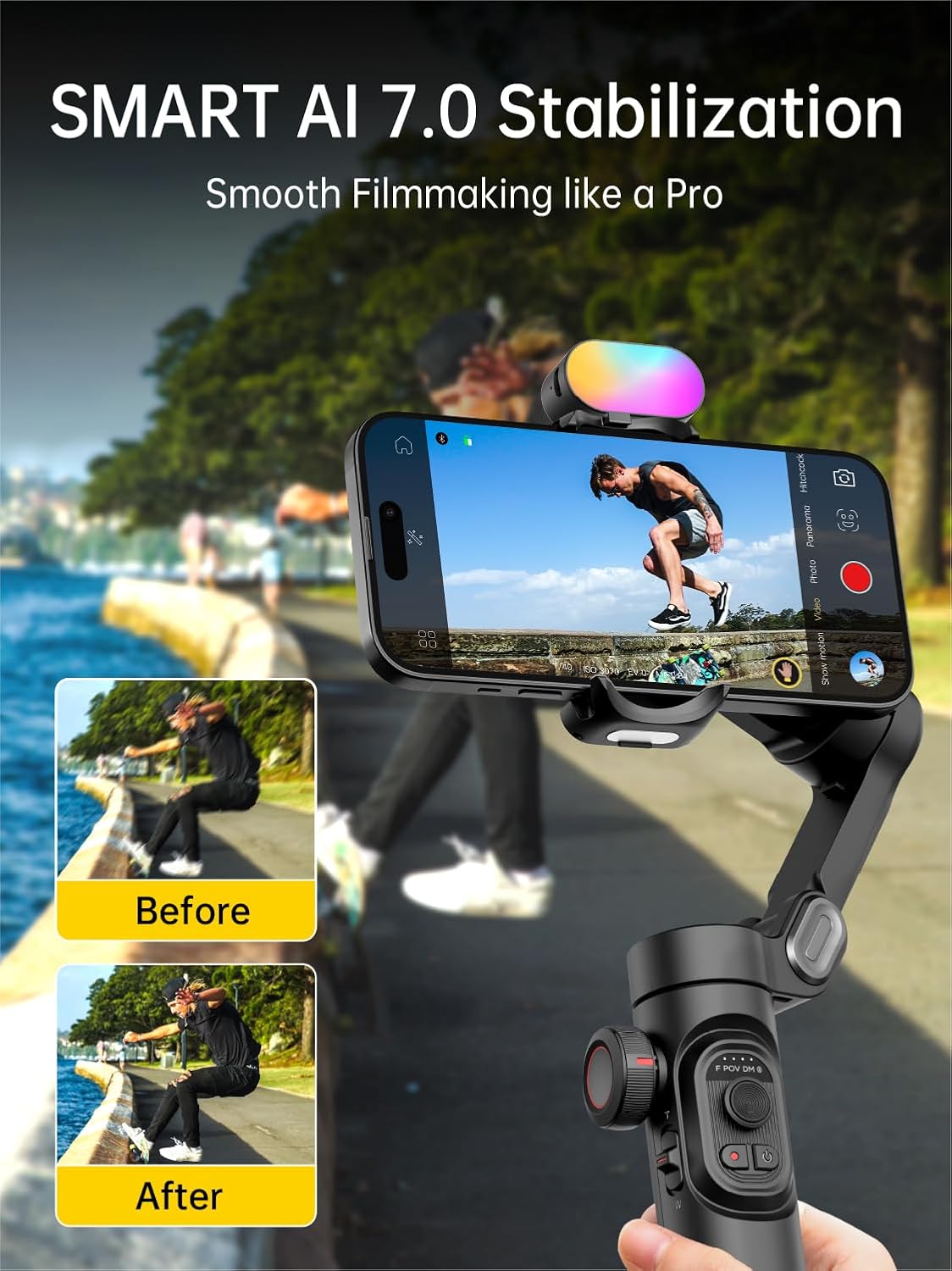 Cinematic Phone Gimbal Stabilizer